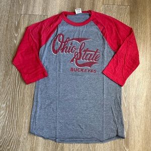HOMAGE Ohio State 3/4 Sleeve Tee